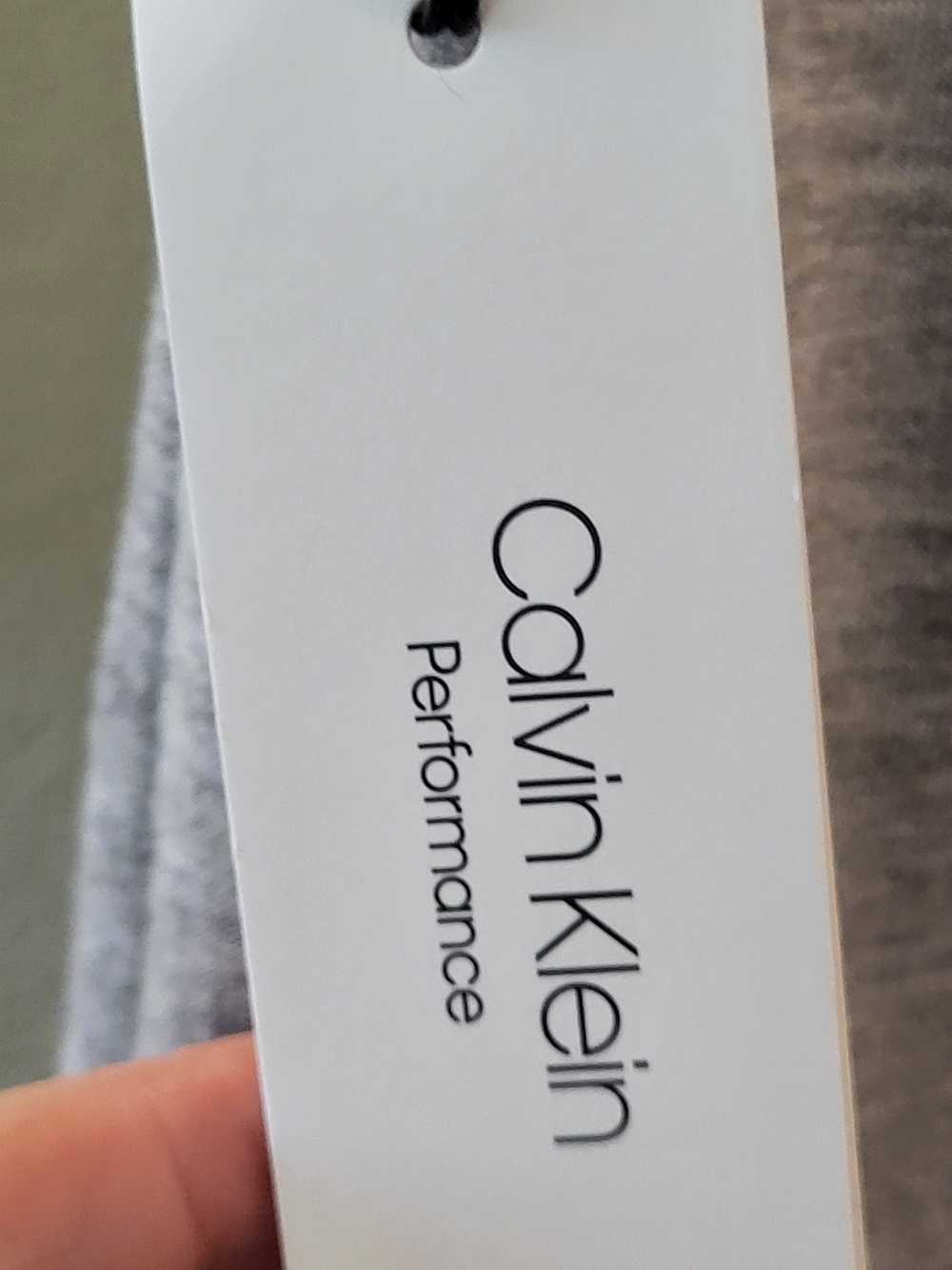 NWT Calvin Klein Performance Gray Cap-Sleeve Crisscross Back T-Shirt - Size L* - Picture 5 of 7